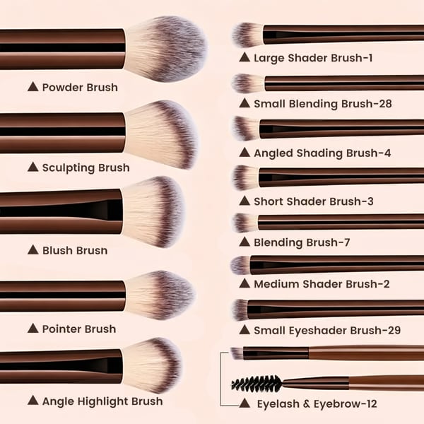 🔥 2026 New 17Pcs Celebrity Makeup Brush Set, Dense Soft Brushes Save Cosmetics for Flawless Makeup