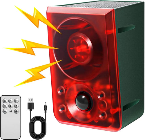 📢 Last Day Sale 50% OFF💥Solar Outdoor Motion SensorAlarm - Dog Barking & GunshotSound, Support Recording andVolume Adjustment