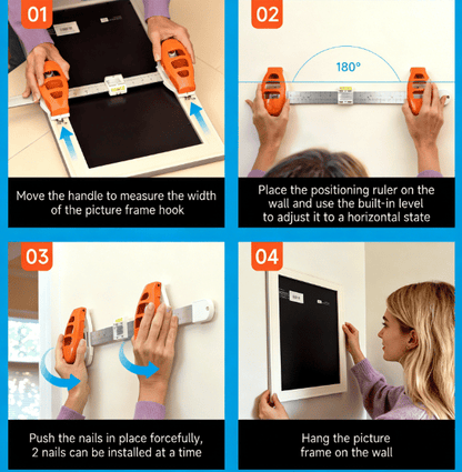 Level Ruler Picture Hanging Tool
