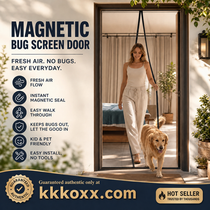 🦟 Easy Install Anti-Mosquito Door Curtain with Magnetic Closure Keeps Insects Out and Fresh Air In Effortlessly