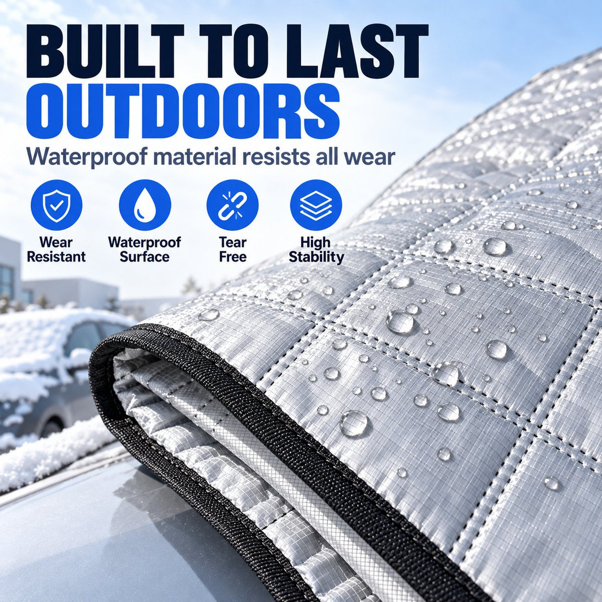 🔥Half Price Today - Universal Car Windshield Cover – Frost Protection in Winter, Sun Protection in Summer