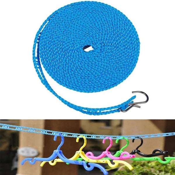 ✨Need a sturdy travel drying line? Heavy-Duty Portable Adjustable Clothesline with Dual Hooks for All Scenes!