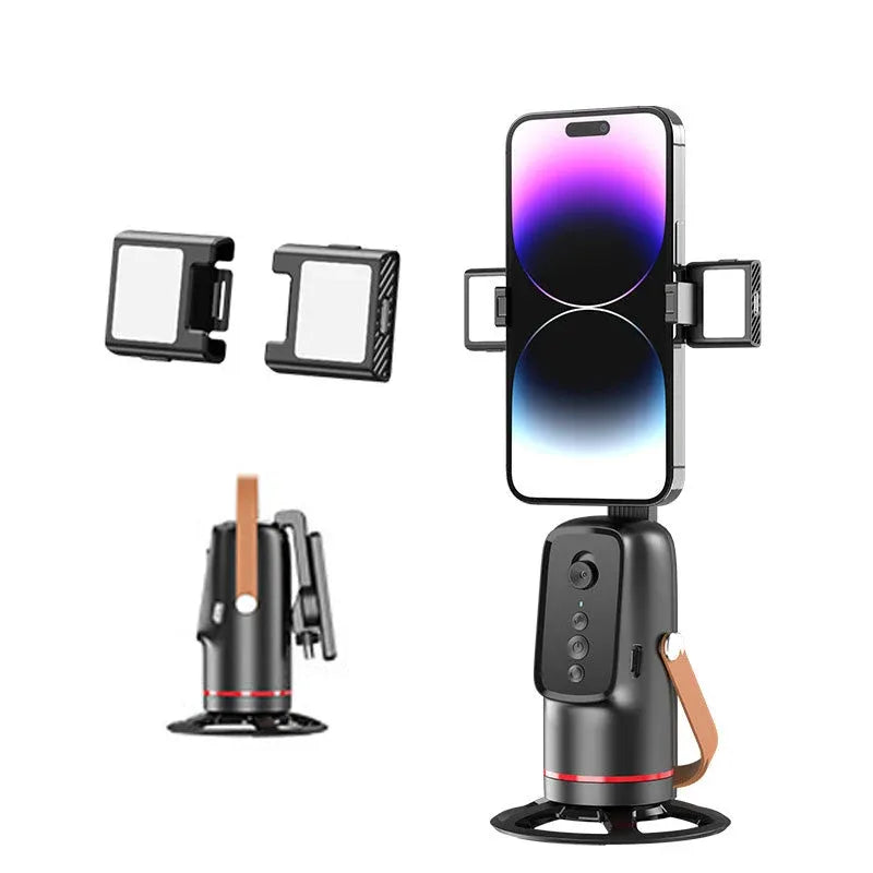 📱Auto Face Tracking Phone Holder, Gesture Control 3-Axis Gimbal Stabilizer, Smart Auto Rotating Phone Stand for Live Streaming, Vlog Shooting & Video Recording
