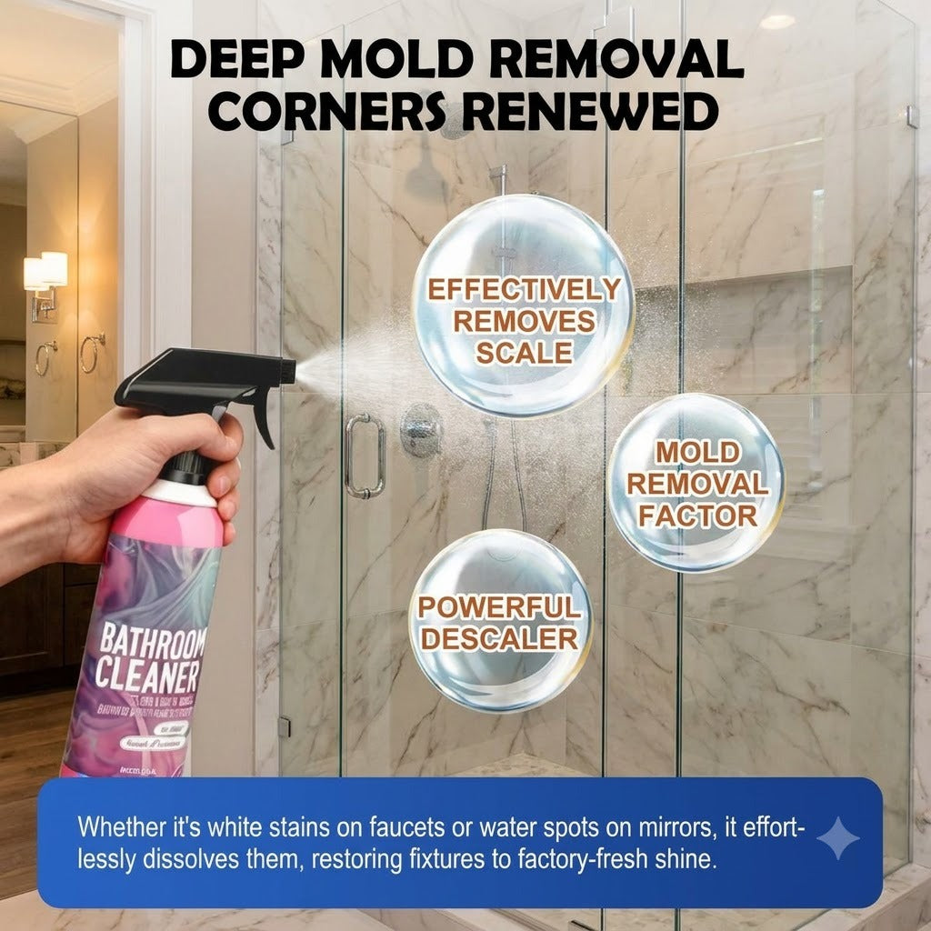 💗LAST DAY SALE 50% OFF💕(300ml) Bathroom Cleaner: Instantly restores shine, no harsh odor.