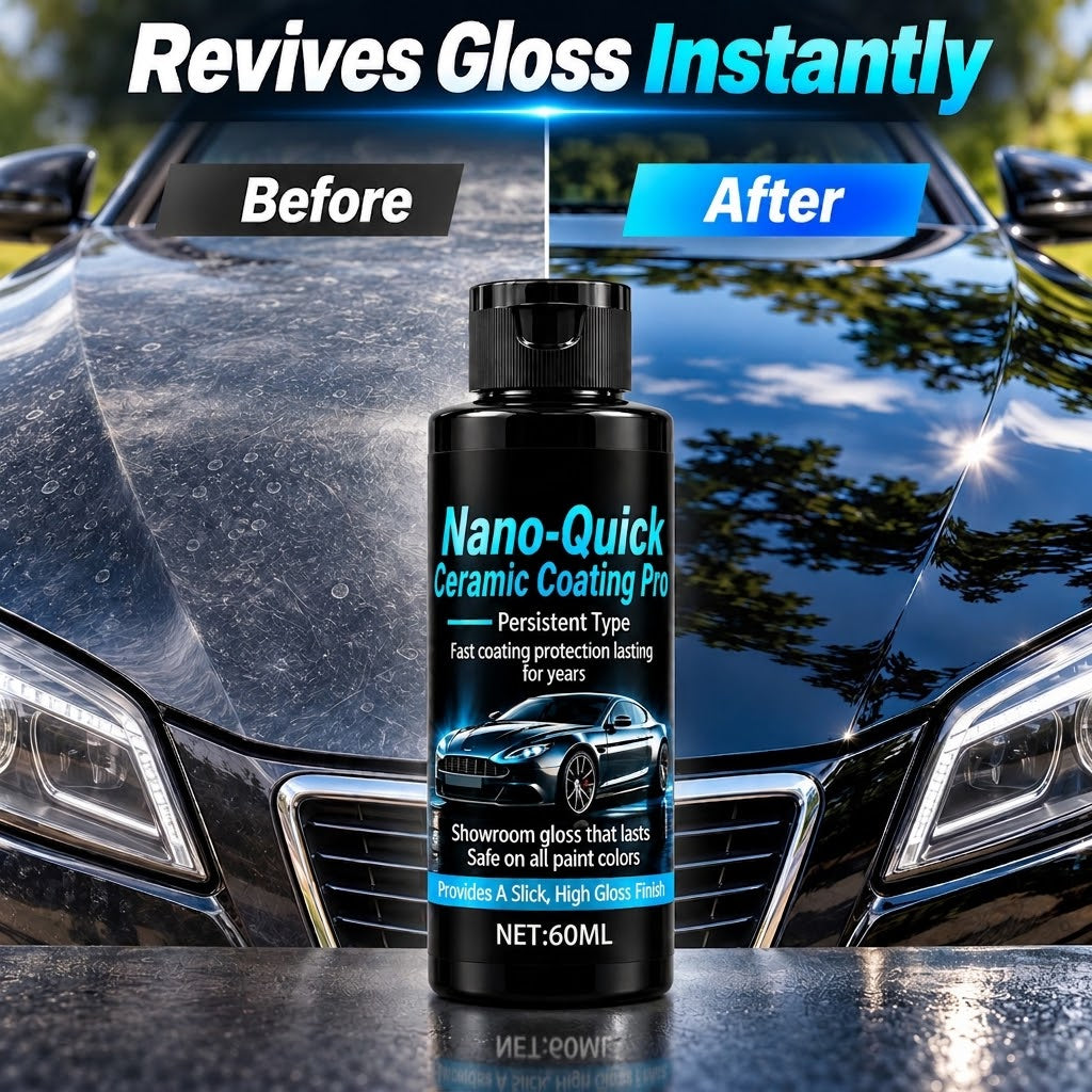 🔥Buy 1, Get 1 Free 🔥Nano-ceramic coating spray, available in 60ml and 180ml bottles🛡️💎