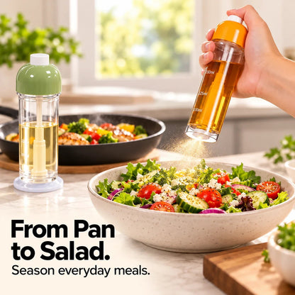 🧴 Buy One, Get One Free 🎁 Pump-Style Kitchen Spray Bottle – Perfect for Oil and Vinegar