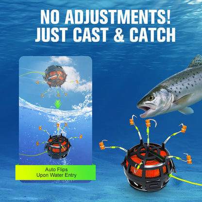 🎣 Catch More Fish, Avoid Snags – Reverse Bottom Bait Cage Fishing Rig