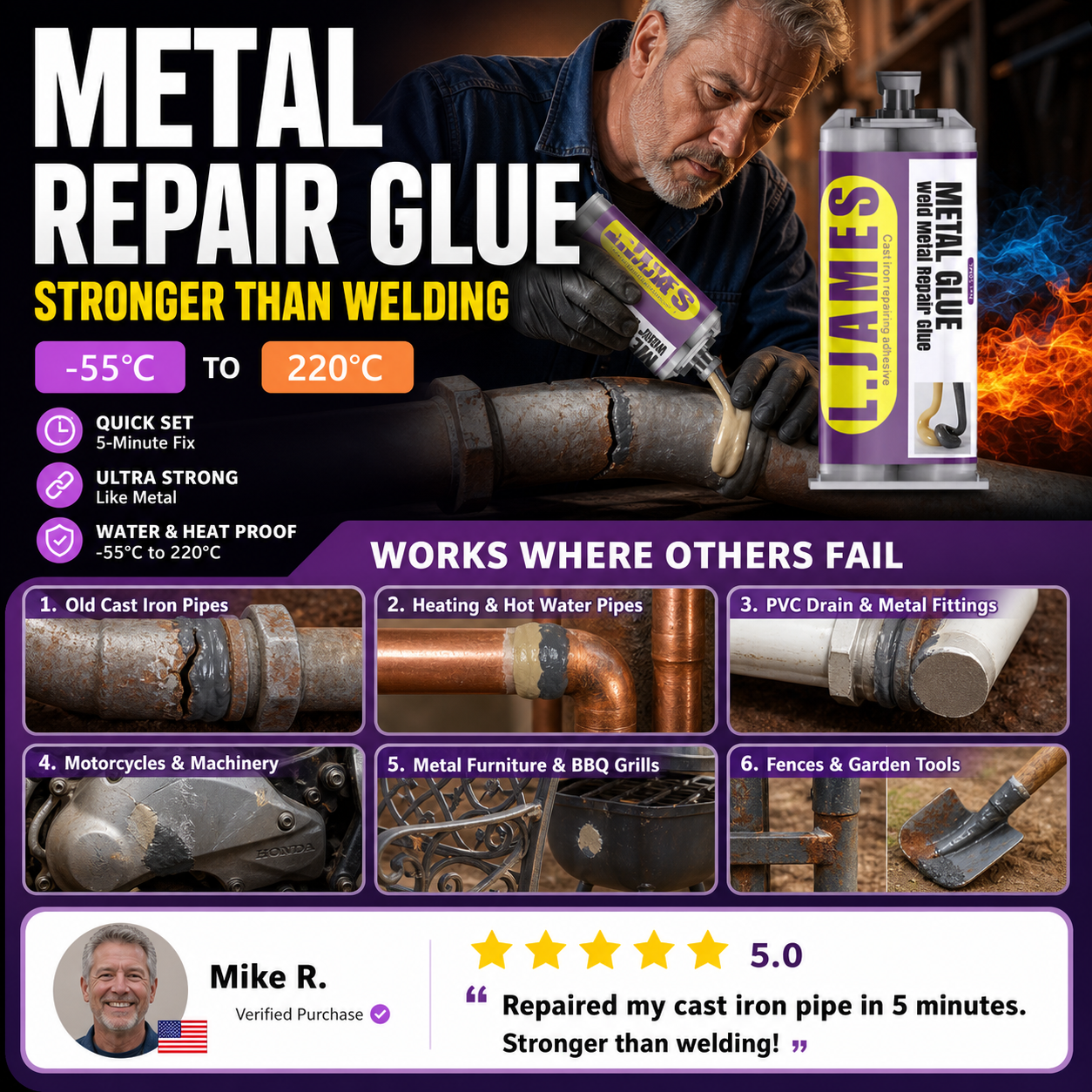🔥Hot Sale 50% OFF🔥 Metal Weld Repair Glue