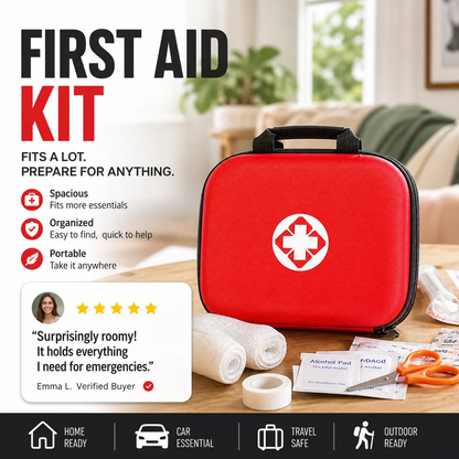 🔥26-Piece Portable First Aid Kit – Be Prepared for Every Emergency