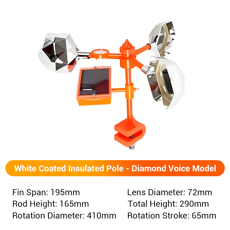 🐦‍⬛Solar-powered outdoor flashing bird deterrent