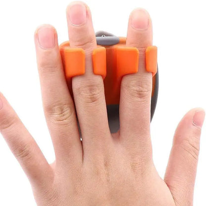 🥕 2Pcs Palm Hand Vegetable Peeler | Non-slip Rubber Finger Grips
