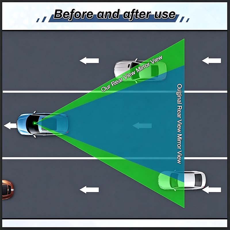 💥Buy 1, Get 1 Free 🚗HD Convex Panoramic Rearview Mirror, Clip-On Car Interior Mirror ☀️
