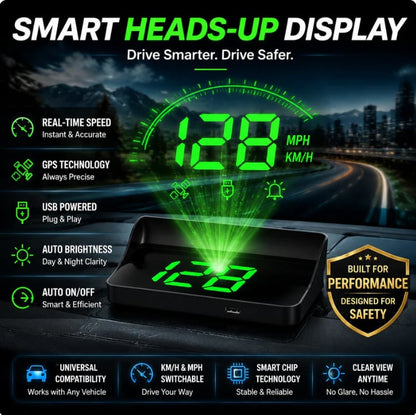 📟 GPS Head-Up Display with Real-Time Digital Speed Display