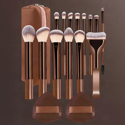 🔥 2026 New 17Pcs Celebrity Makeup Brush Set, Dense Soft Brushes Save Cosmetics for Flawless Makeup