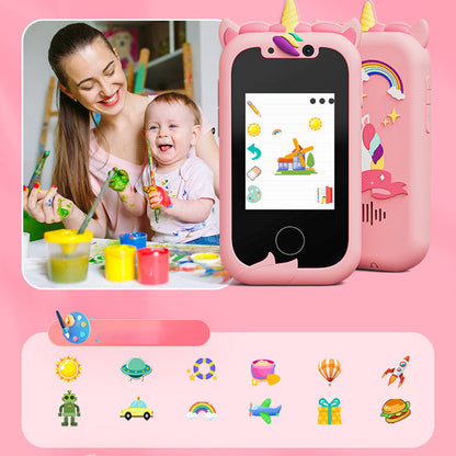 🔥 2026 New Kids Smart Toy Phone with Dual Cameras Touch Screen, Educational Learning Cell Phone Mini Digital Camera, Early Learning Interactive Toy for Toddlers Children