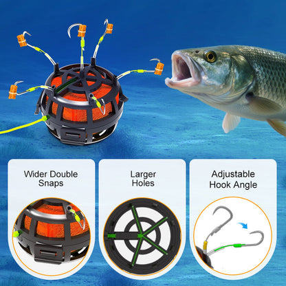 🎣 Catch More Fish, Avoid Snags – Reverse Bottom Bait Cage Fishing Rig
