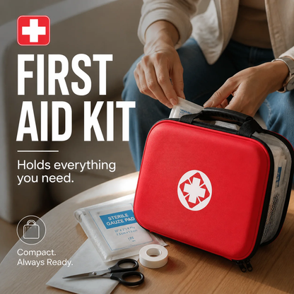 🔥26-Piece Portable First Aid Kit – Be Prepared for Every Emergency