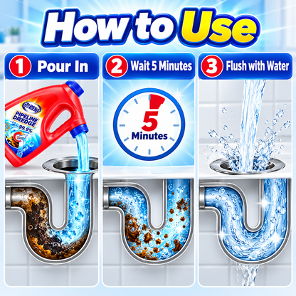 🧼 Large-size drain cleaner – 50% off! 🚿 Fast and highly effective—won’t damage your pipes. ✨