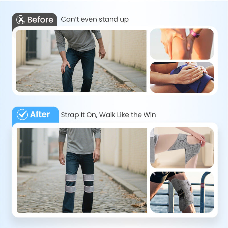 Having trouble walking? Try our sporty adjustable knee brace!