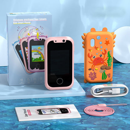 🔥 2026 New Kids Smart Toy Phone with Dual Cameras Touch Screen, Educational Learning Cell Phone Mini Digital Camera, Early Learning Interactive Toy for Toddlers Children