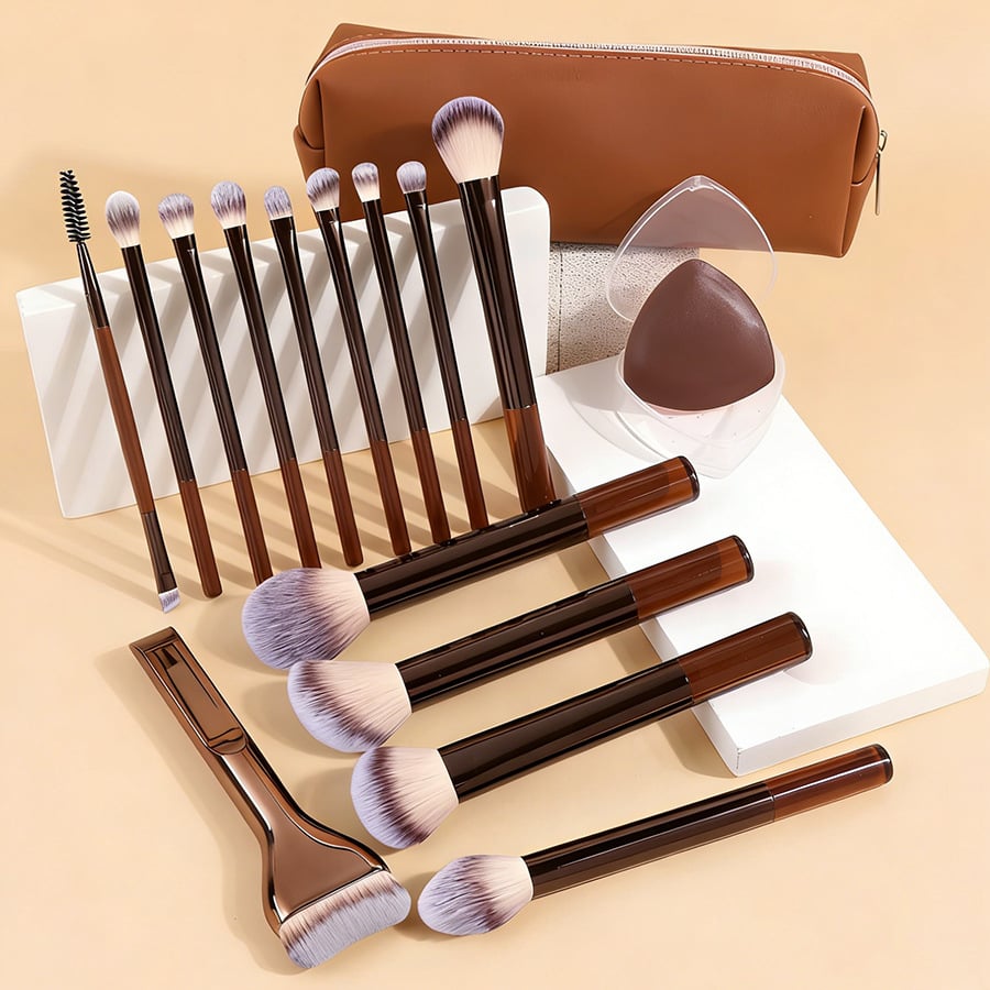 🔥 2026 New 17Pcs Celebrity Makeup Brush Set, Dense Soft Brushes Save Cosmetics for Flawless Makeup