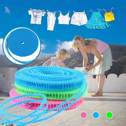 ✨Need a sturdy travel drying line? Heavy-Duty Portable Adjustable Clothesline with Dual Hooks for All Scenes!
