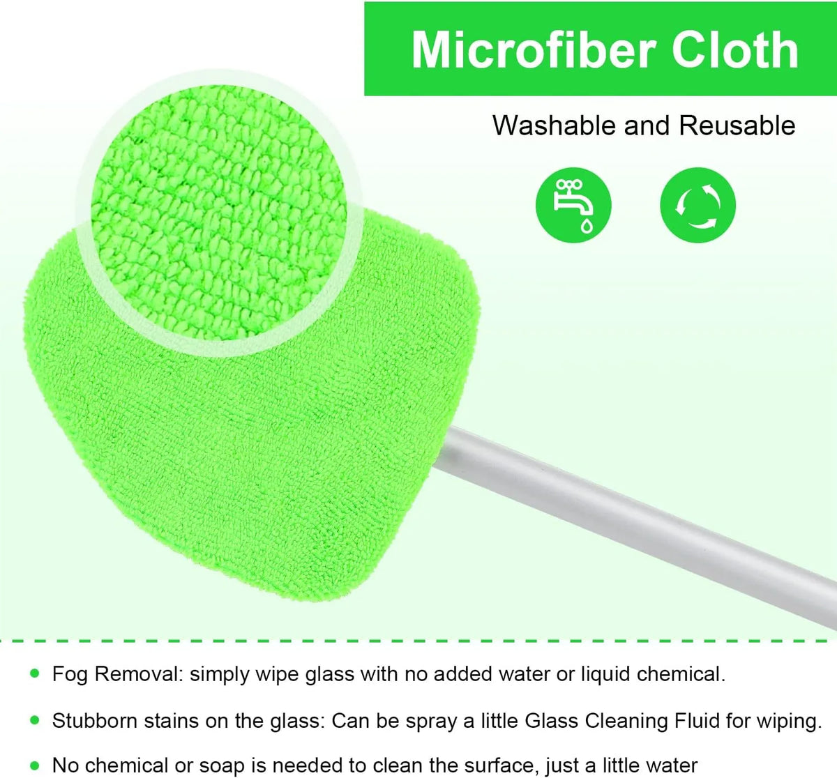 💥 💥50% OFF 🔥 Microfiber Extendable Car Window Cleaner (6-Piece Set)