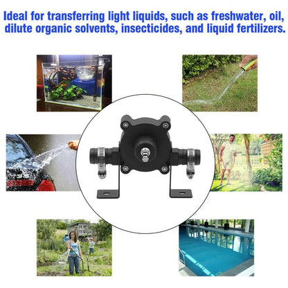 ✅ Transfer liquid anywhere, no power outlet required!