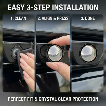 💥50% OFF 🚗2 Pcs Mirror Shape 360 Panoramic Rearview Car Camera Lens Cover 🚗