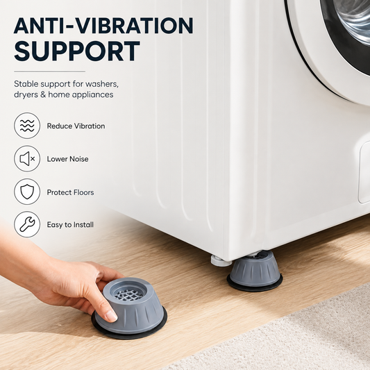 🔥🏠Anti-slip and shock-absorbing pads for washing machines