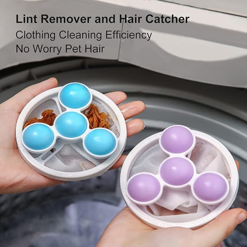 🧼Laundry Hair Trap Mesh Bag For Washing Machine Prevent Lint Build Up And Keep Clothes Fresh And Clean