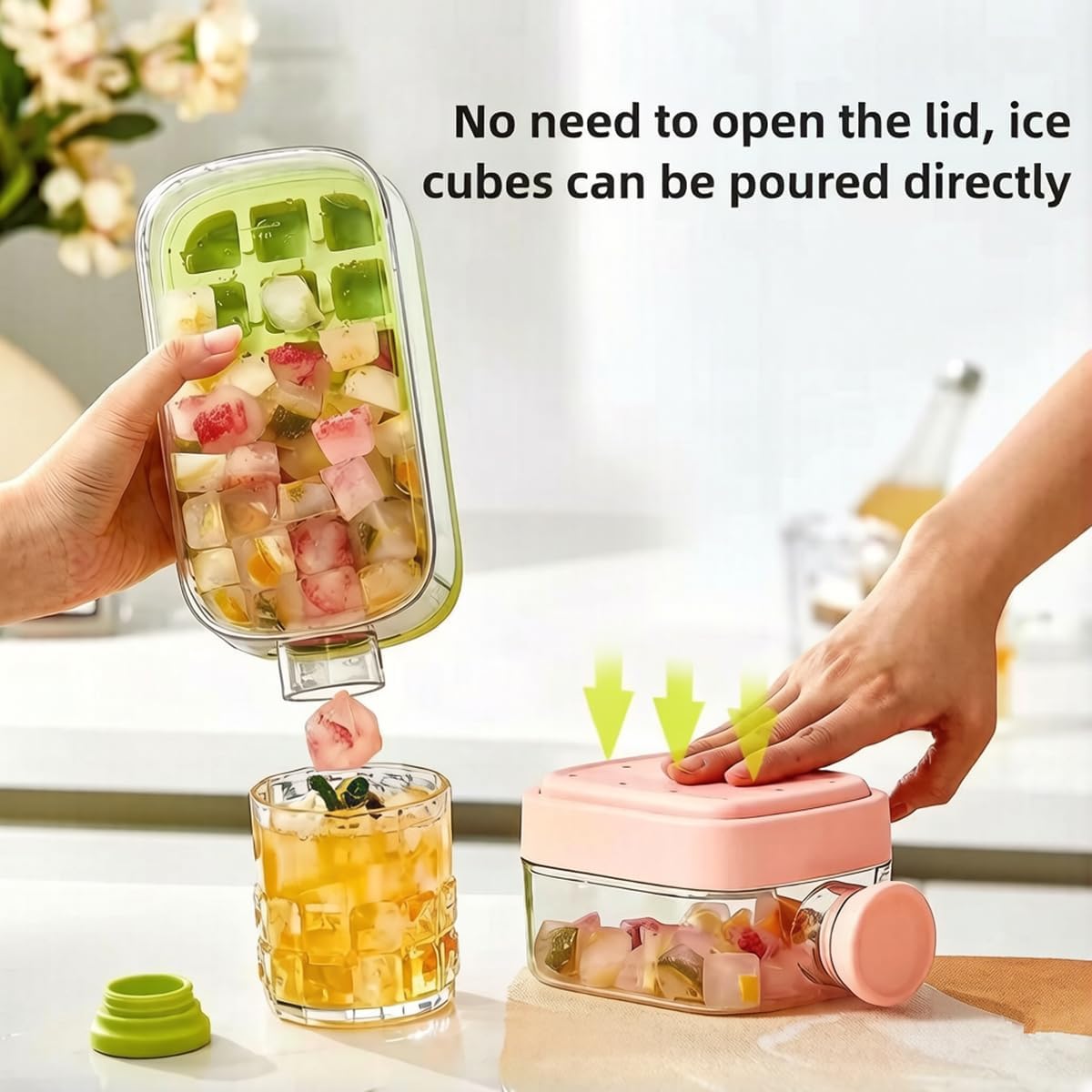 🧊2-in-1 Ice Cube Water Bottle – Make Ice Inside Your Bottle Anytime