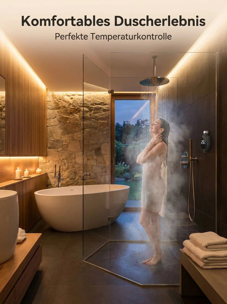 🚿 Duschthermometer – Sofortige Temperaturanzeige, wasserdicht & einfache Installation für mehr Sicherheit beim Duschen