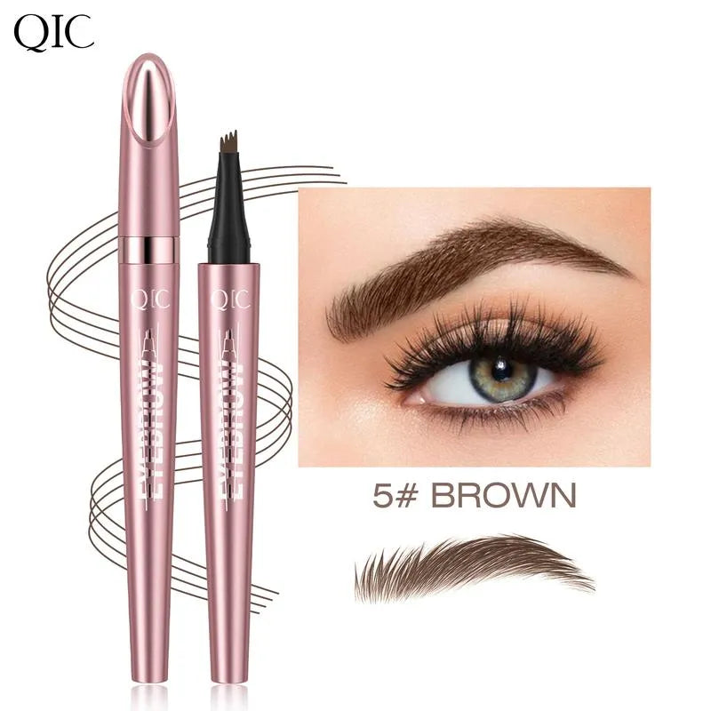 ✨4‑Tip Micro Brow Pen | Waterproof Long‑Lasting Liquid Eyebrow Pen