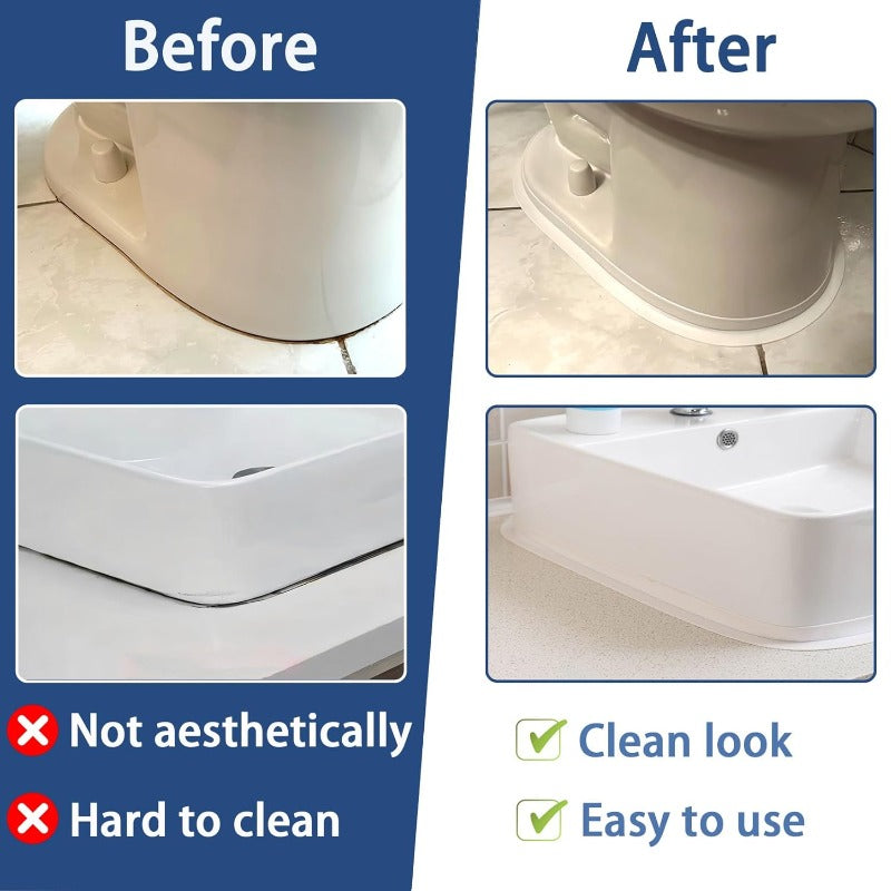 ✨Waterproof Caulk Tape Fills Ugly Gaps in Minutes and Makes Your Kitchen & Bathroom Look Clean Like Brand New.