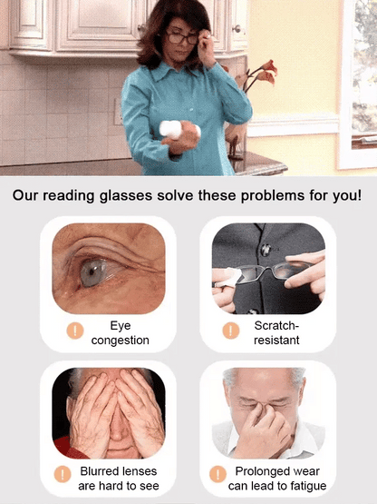 🎁70% Off🔥Ultra Light Anti Blue Presbyopic Glasses-👓Intelligent Zoom 100°-500° (Auto Recognition)