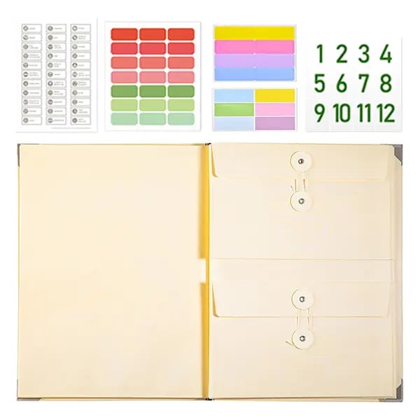 ✨Accordion File Organizer｜Store Passports, Birth Certificates & Important Papers