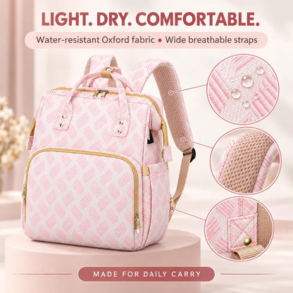 💥50% OFF 🎒🍼3-in-1 Diaper Bag Backpack with Fold-Out Changing Station