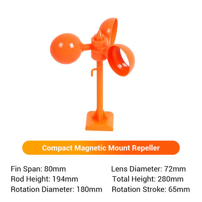 🐦‍⬛Solar-powered outdoor flashing bird deterrent