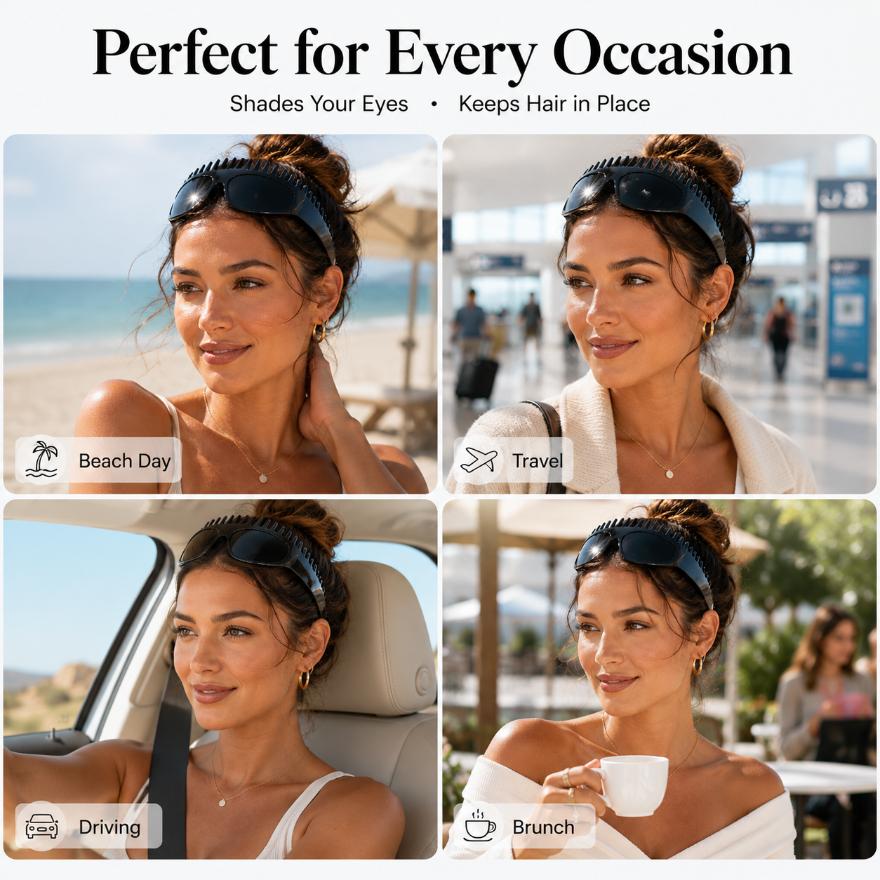 ✨New Fashion Square Sunglasses for Women – Light Luxury, UV Protection, Oversized Frame, Versatile & Streetwear Stylish! 🕶️