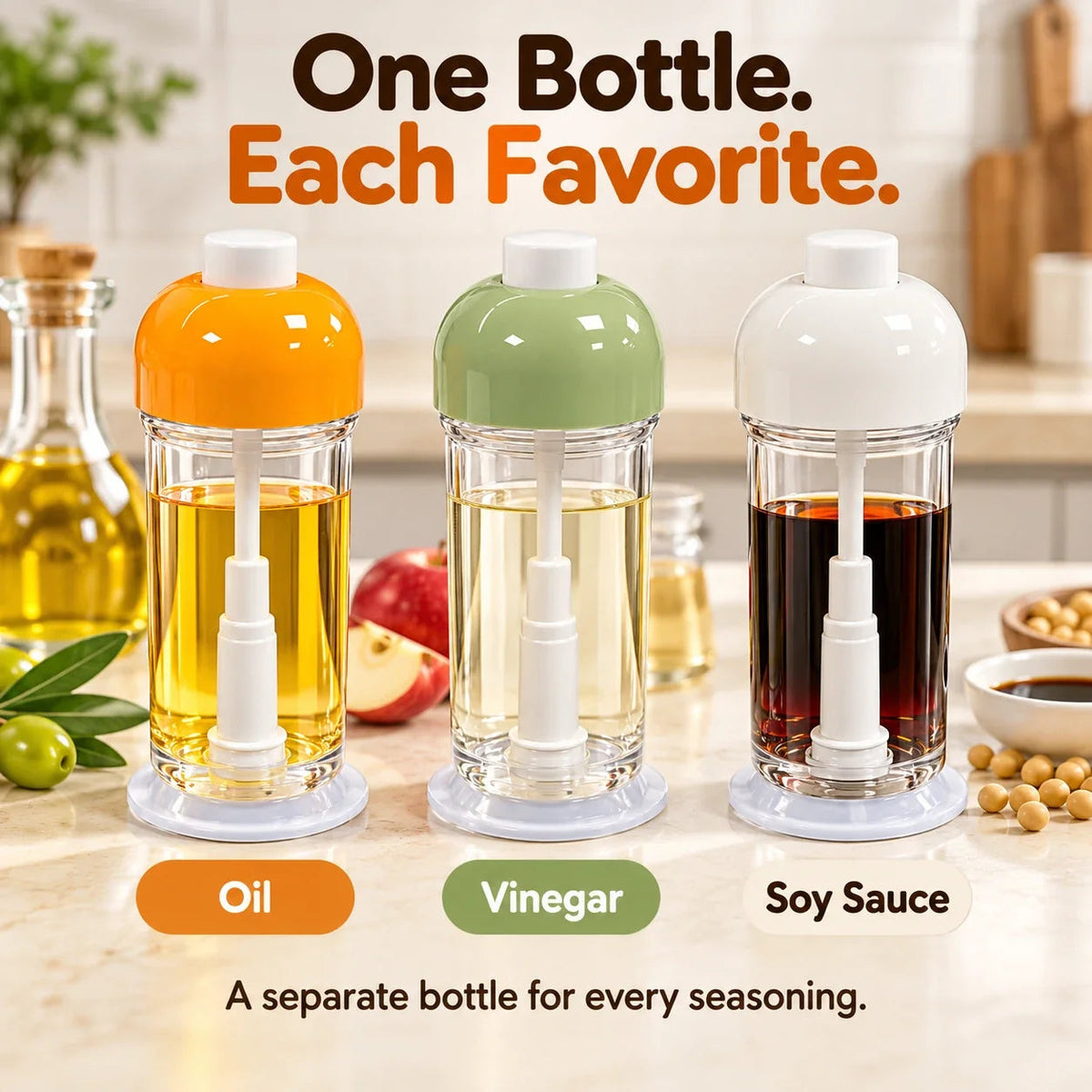 🧴 Buy One, Get One Free 🎁 Pump-Style Kitchen Spray Bottle – Perfect for Oil and Vinegar