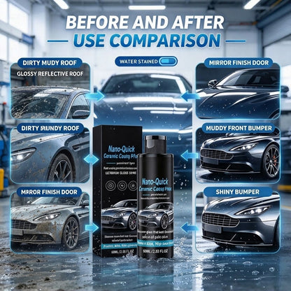 🔥Buy 1, Get 1 Free 🔥Nano-ceramic coating spray, available in 60ml and 180ml bottles🛡️💎