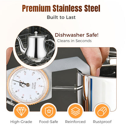 ⏳🔥 1700ml Large Capacity – 50% Off for a Limited Time! ⏰ 316 Stainless Steel Oil-Filtering Pot