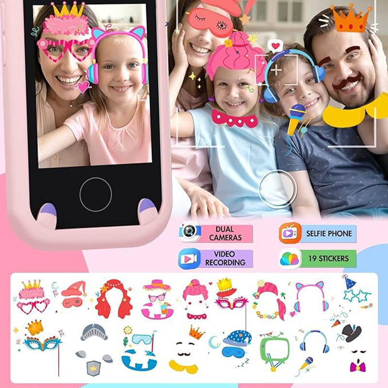 🔥 2026 New Kids Smart Toy Phone with Dual Cameras Touch Screen, Educational Learning Cell Phone Mini Digital Camera, Early Learning Interactive Toy for Toddlers Children