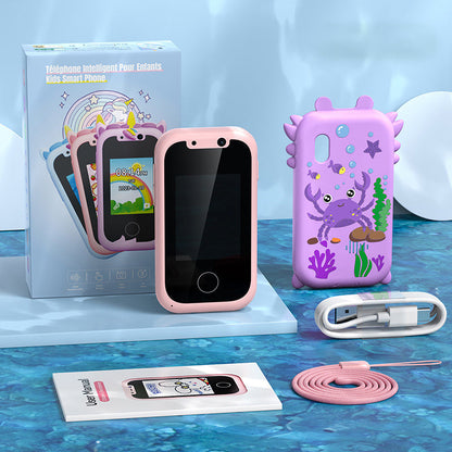 🔥 2026 New Kids Smart Toy Phone with Dual Cameras Touch Screen, Educational Learning Cell Phone Mini Digital Camera, Early Learning Interactive Toy for Toddlers Children