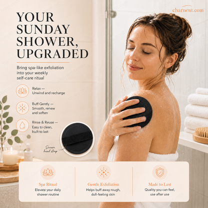 🛀Body Scrub Bath Pad For Smooth Clean Skin Gentle Exfoliation Deep Cleansing & Easy Rinse💞