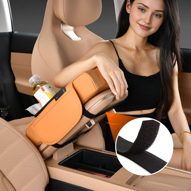 🔥 50% OFF Today – Soft Memory Foam Car Armrest Cushion with Cup Holders