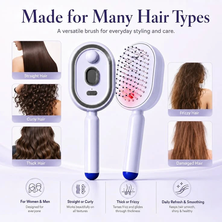 💖5-In-1 Hair Care Comb – Smooth Frizz, Detangle & Nourish Every Strand