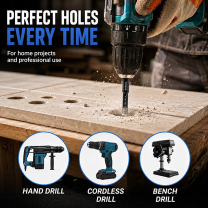 🔥50% OFF-6 Pcs Brazed Diamond Drill Set, Bits for Precision Drilling in Tile Ceramic Glass Granite Marble Masonry