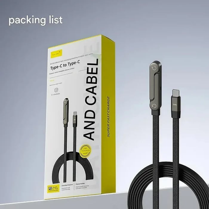 🔥Buy 1, Get 1 Free ⚡ 2-in-1 Invisible Holder Charger Cable - 240W Fast Charging Cord with Built-In Phone Stand